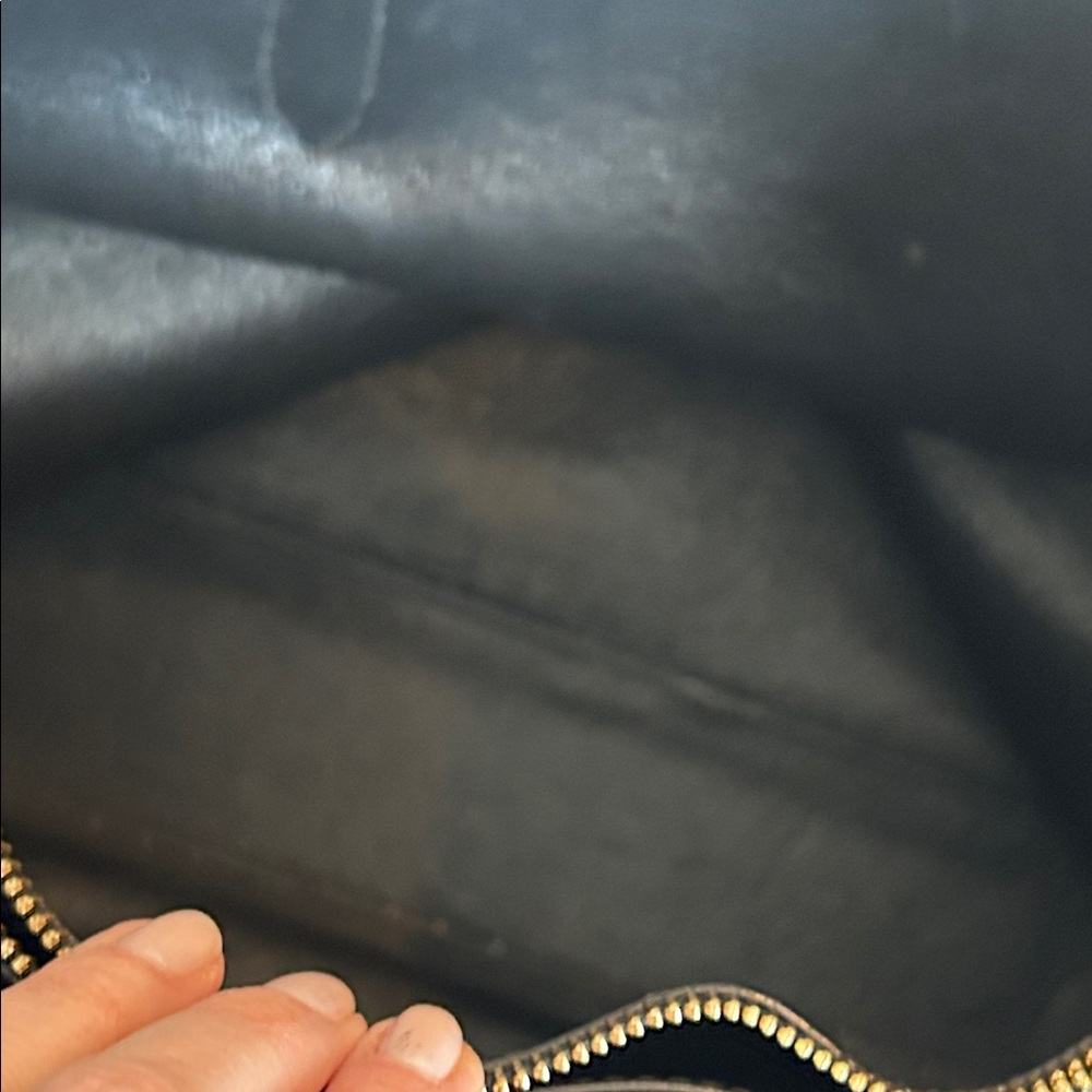 🔥 Smythson Panama cross-grain leather business shoulder bag - navy - Picture 9 of 12